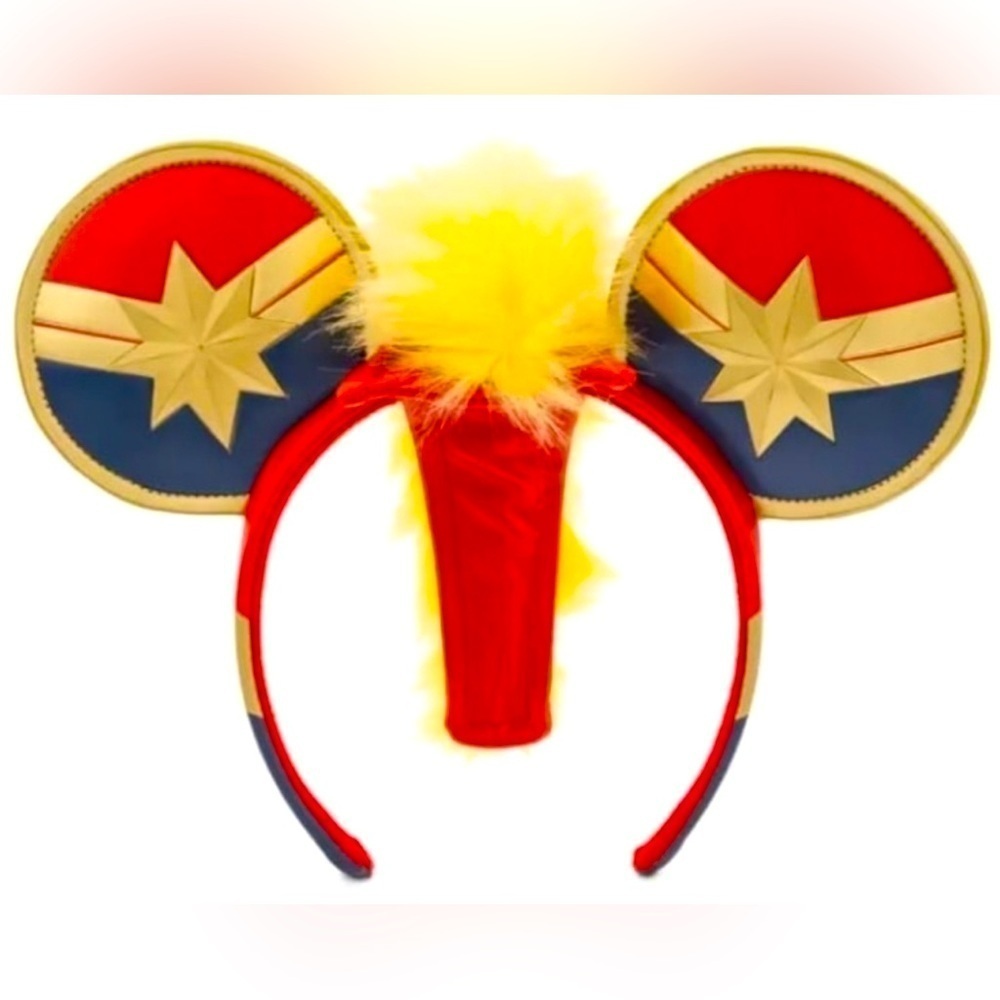 Disney Parks Captain Marvel Ear Headband WITH MOHAWK New with tags